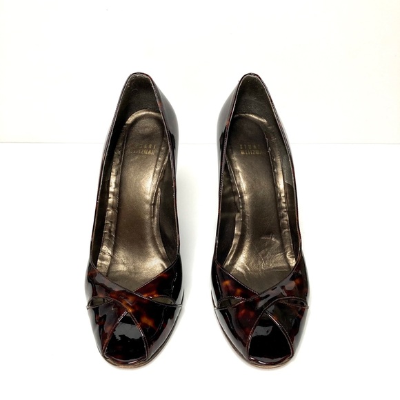 Unique Stuart Weitzman Tortoise Wedges - Picture 2 of 8